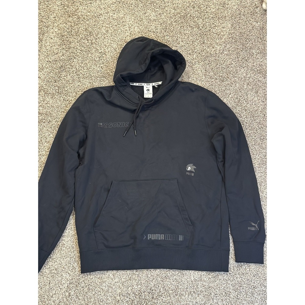 PUMA x Sonic the Hedgehog SEGA Hoodie Black Men's L 598103-01 2019